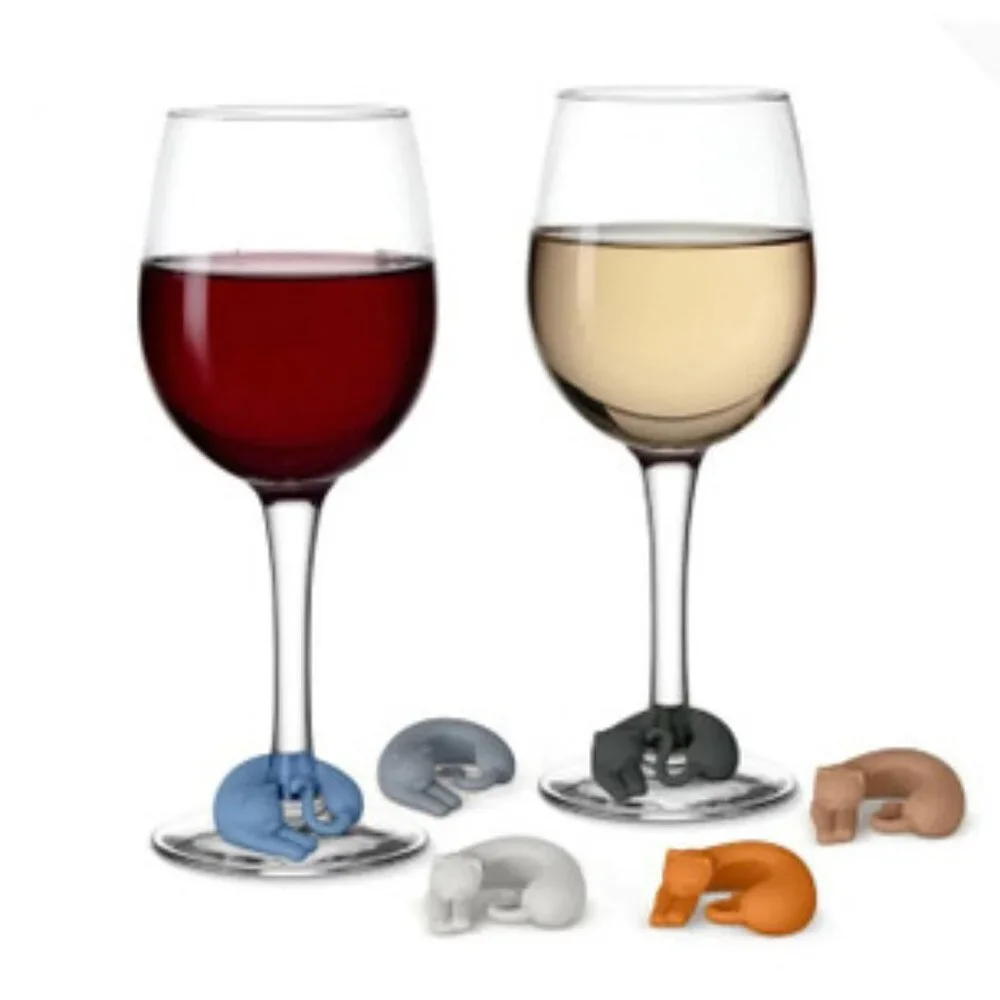 Genuine Fred Wine Lives Cat Wine Markers Kitty Drink Markers NEW
